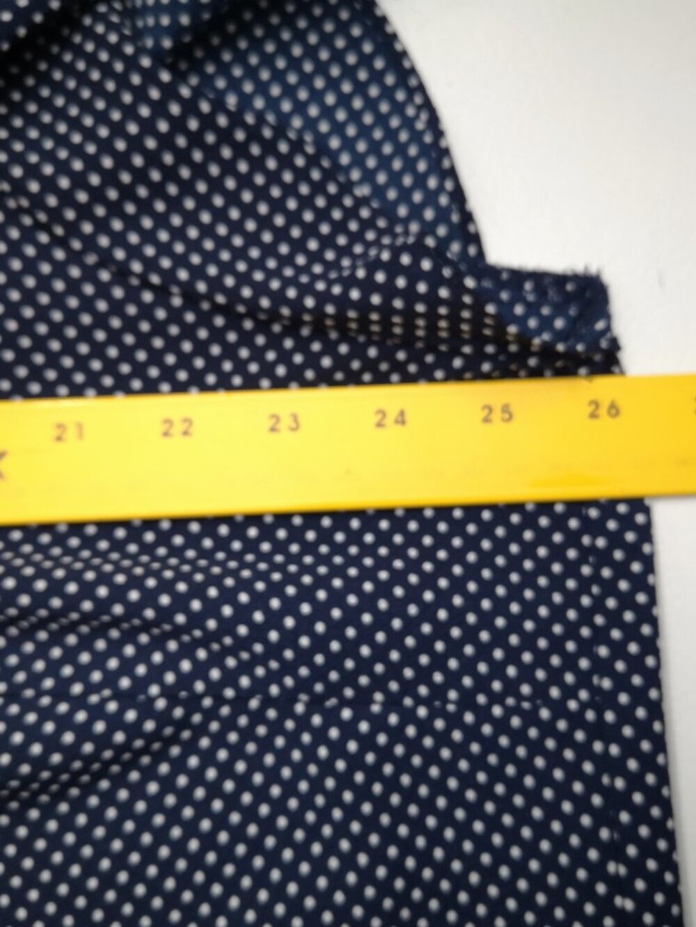 Adrianna Papell Ladies Size 1X Navy w/ White Polka Dots Short Sleeves Blouse - Picture 7 of 8